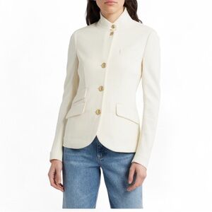 rag & bone Slade Knit Blazer Off White 6 NWT